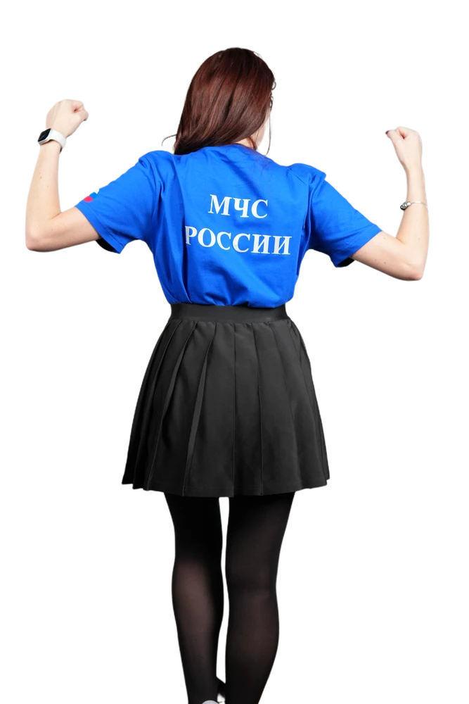 Футболка МЧС — крупный план